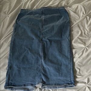 Classic Blue Denim Skirt